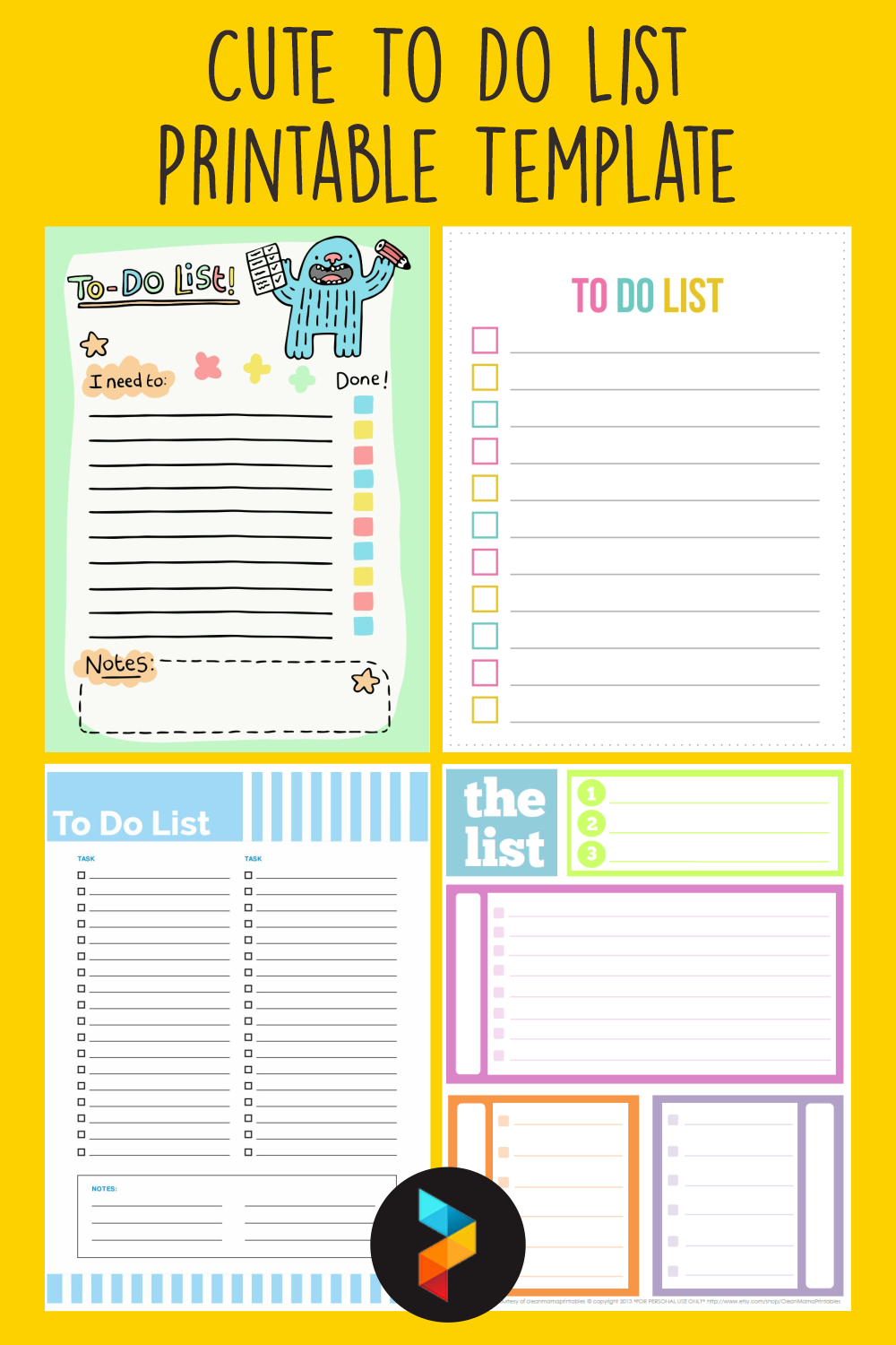 Cute Printable Daily To Do List