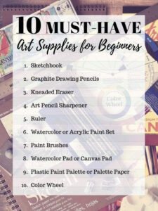 10 Must Have Art Supplies For Beginners Art Supply List Art