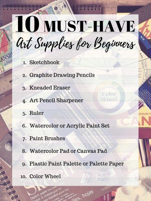 10 Must Have Art Supplies For Beginners Art Supply List Art 