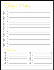 10 Personal To Do List Template SampleTemplatess SampleTemplatess