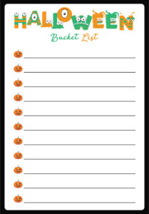 15 Best Halloween Printable To Do List Printablee