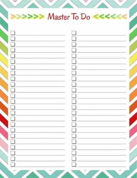 15 Perfect Paper To Do Lists For Busy Moms MomOf6