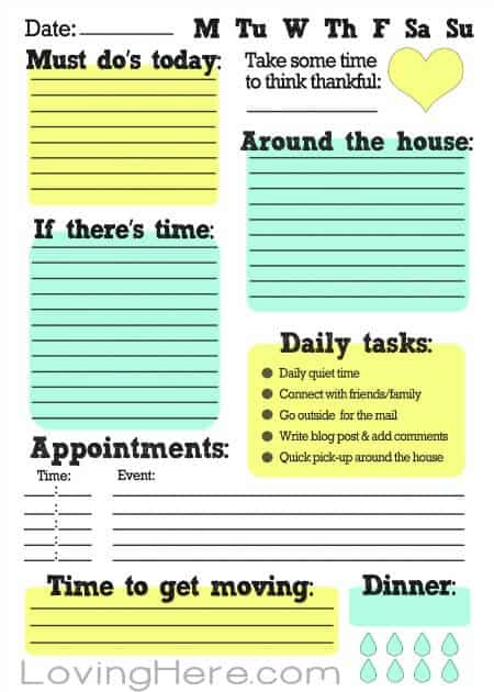 15 Perfect Paper To Do Lists For Busy Moms MomOf6