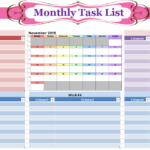 17 Free Monthly To Do List Templates MS Office Documents