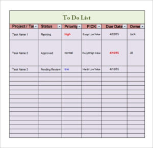 17 Sample To Do List Templates Download For Free Sample Templates