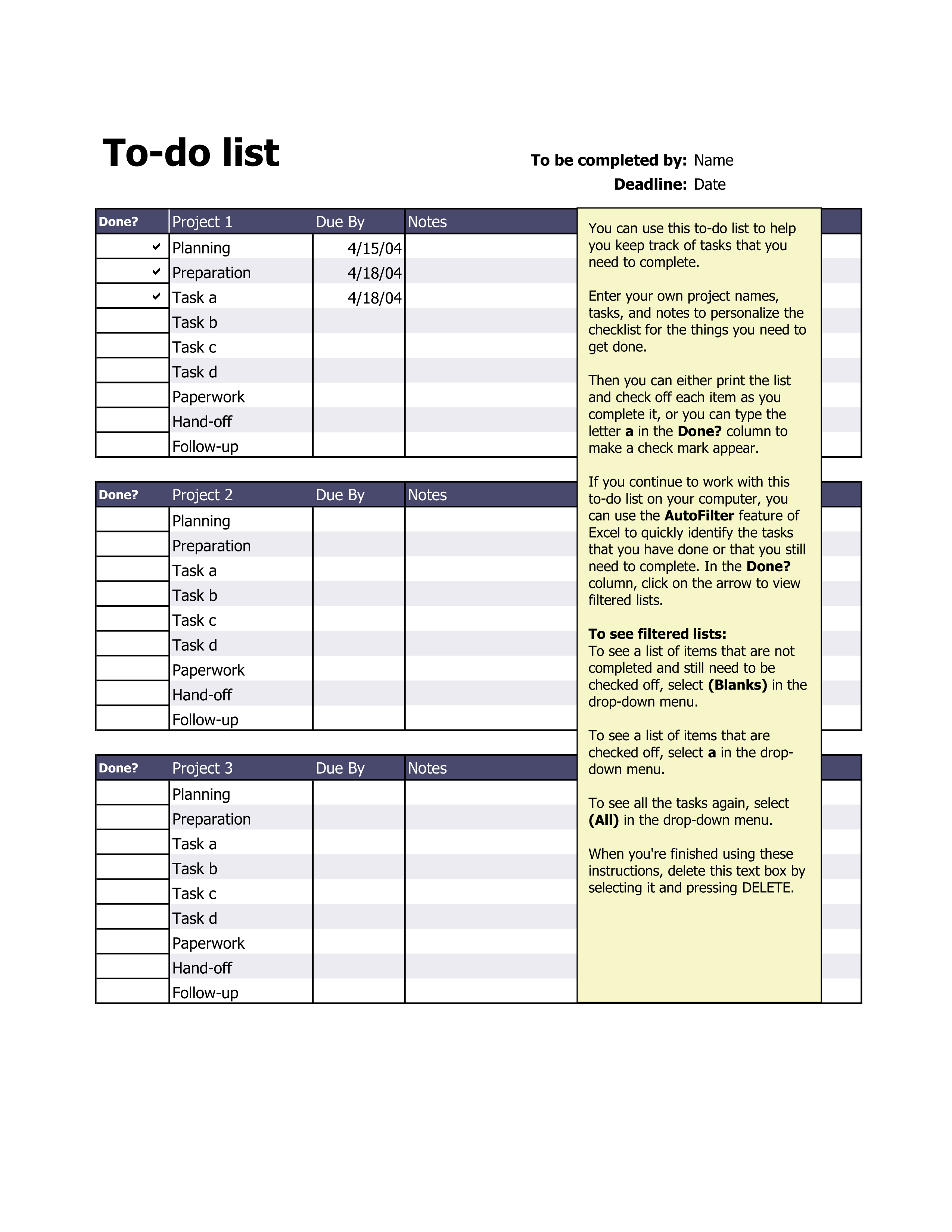 19 To Do List Templates And Examples PDF Examples