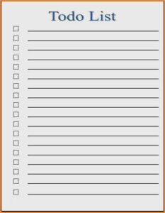 20 Inspiration To Do Liste Vorlage Stilvoll Diese K nnen Anpassen F r