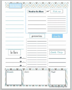 25 Free Printables To Help You Get Organized