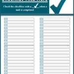 4 Checklist Templates Word Excel Sample Templates