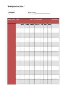 47 Printable To Do List Checklist Templates Excel Word PDF