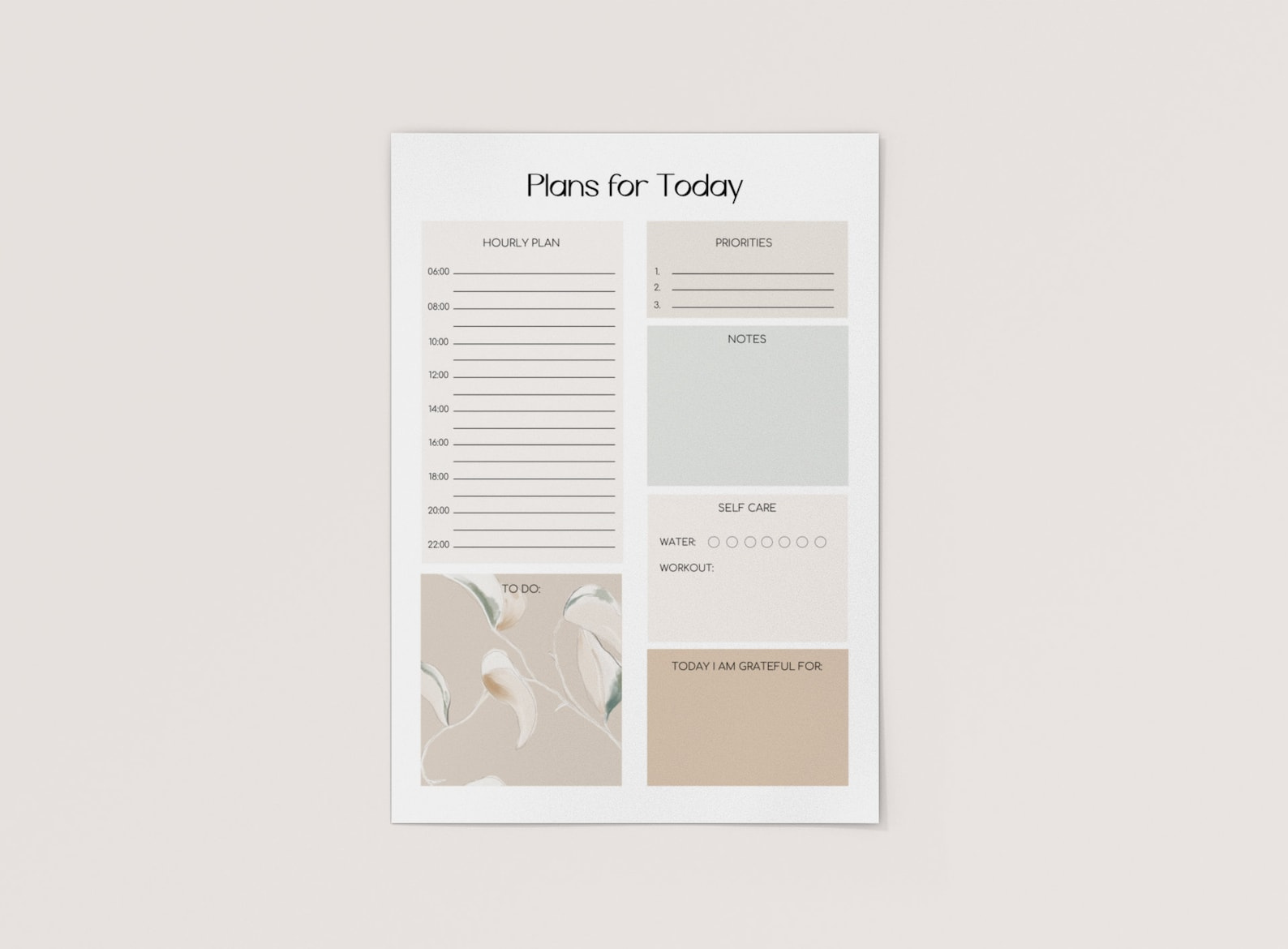 Aesthetic DAILY PLANNER Printable To Do List Printable Etsy