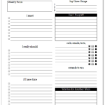 Black And White Weekly To Do List Printables