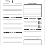 Black And White Weekly To Do List Printables Weekly Planner Printable