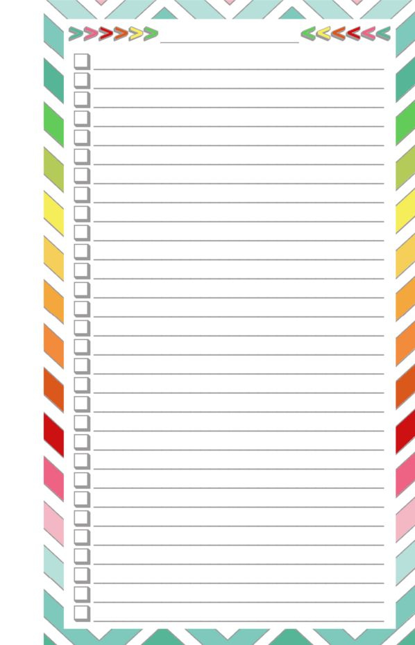 Blank List Half Page diy Home Sweet Home Planner Printables Free 
