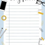 Blank To Do List Copyspace Print Design Template Note Writing Paper
