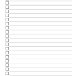 Blank To Do List Free Download