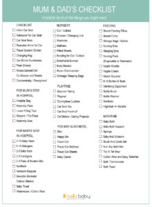 Blog New Parent Checklist Bella Baby London Award Winning Baby Shop