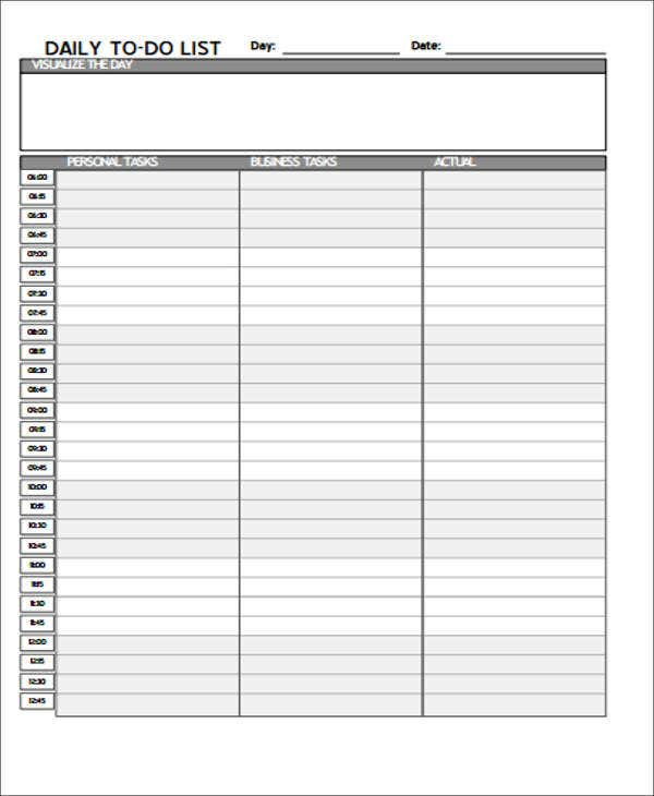 Business To Do List Templates Free Word PDF Format Download Free 