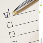 Checklist And Pen Stock Photo Image Of Solution Voting 10174082