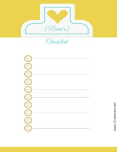 Checklist Template