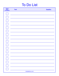 Checklist Templates