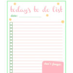 Clear Colours Free Printables To Do List