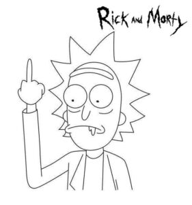 Coloring Pages Rick And Morty Berbagi Ilmu Belajar Bersama In 2020