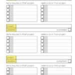 Craft Project To Do List At Home Organization Idea Project Planner