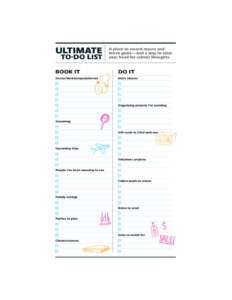 Creative To Do List Template Free Download