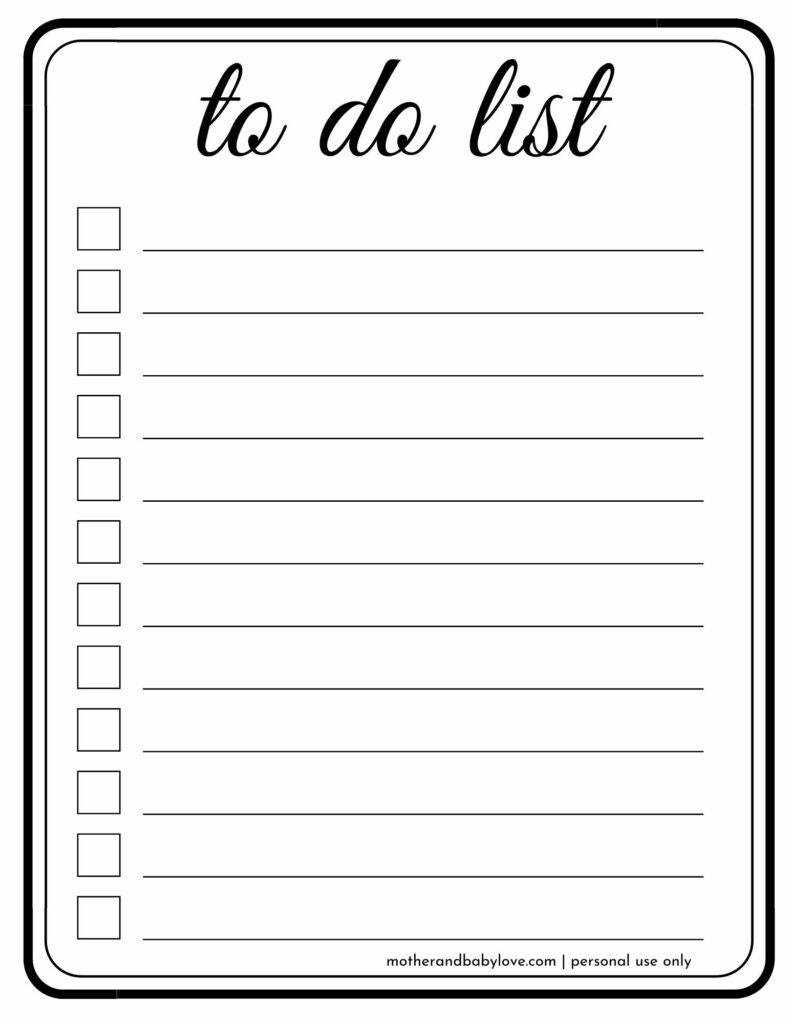 Cute Daily To Do List Printable FREE DOWNLOAD 