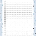 Cute To Do List Template With Check And Place For Thing And Date In