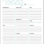 Daily Task Manager Template Daily Planner Printable Planner