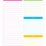 Daily To Do Checklist With Categories PDF Planner List
