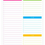 Daily To Do Checklist With Categories PDF Planner List Etsy To Do