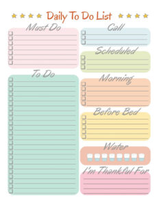 Daily To Do List Free Printables To Do Lists Printable Daily Planner
