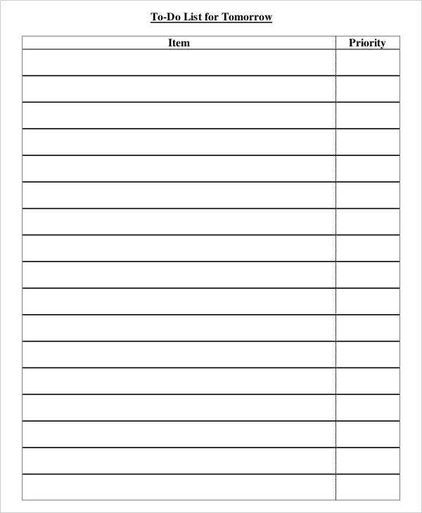 Daily To Do List Template 7 Free PDF Documents Download Free 