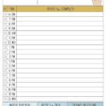 Daily To Do Planner 12 Hours Hourly Planner Planner Printables