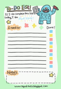 Day 6 At NaNoWriMo Making A To Do List To Do Lists Printable List