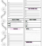 Doodled Floral Daily To Do List Free Printable Planner Printables