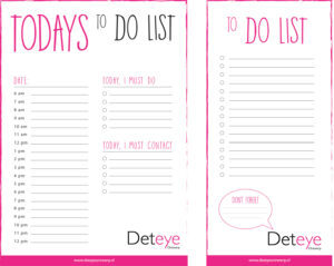 Download De Gratis To Do List Van Deteye Ontwerp