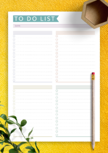 Download Printable Daily To Do List Casual Style PDF