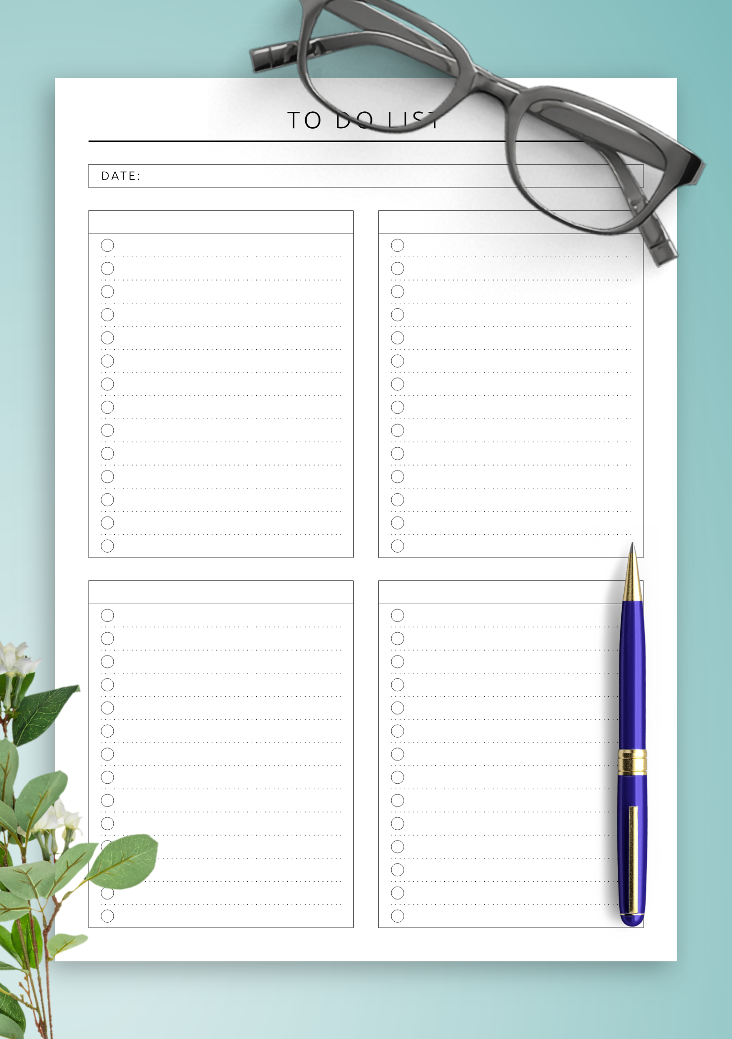 Download Printable Daily To Do List Original Style PDF