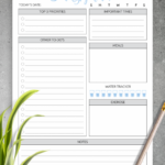 Download Printable Dated Daily Planner With To Do List PDF