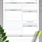 Download Printable Dated Daily Planner With To Do List PDF