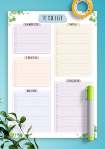 Download Printable Party To Do List Floral Style PDF