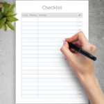 Download Printable Priority Checklist Template PDF