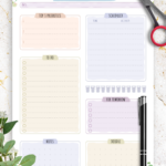 Download Printable Scheduled Daily To Do List Floral Style PDF