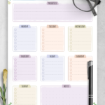 Download Printable Weekly To Do List Floral Style PDF
