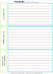 EastEvelyn Square Free Printable Priority To Do List Free Printables