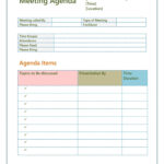 Editable 46 Effective Meeting Agenda Templates Templatelab Template